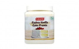 Puramio Eggless Vanilla Cake Premix   Plastic Jar  800 grams